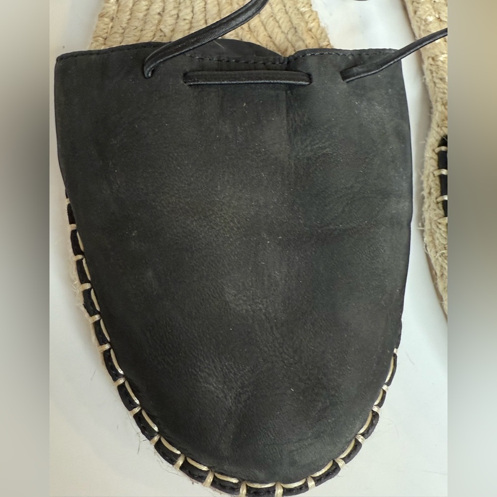 Eileen Fisher Black Espadrille Flats - Picture 4 of 9